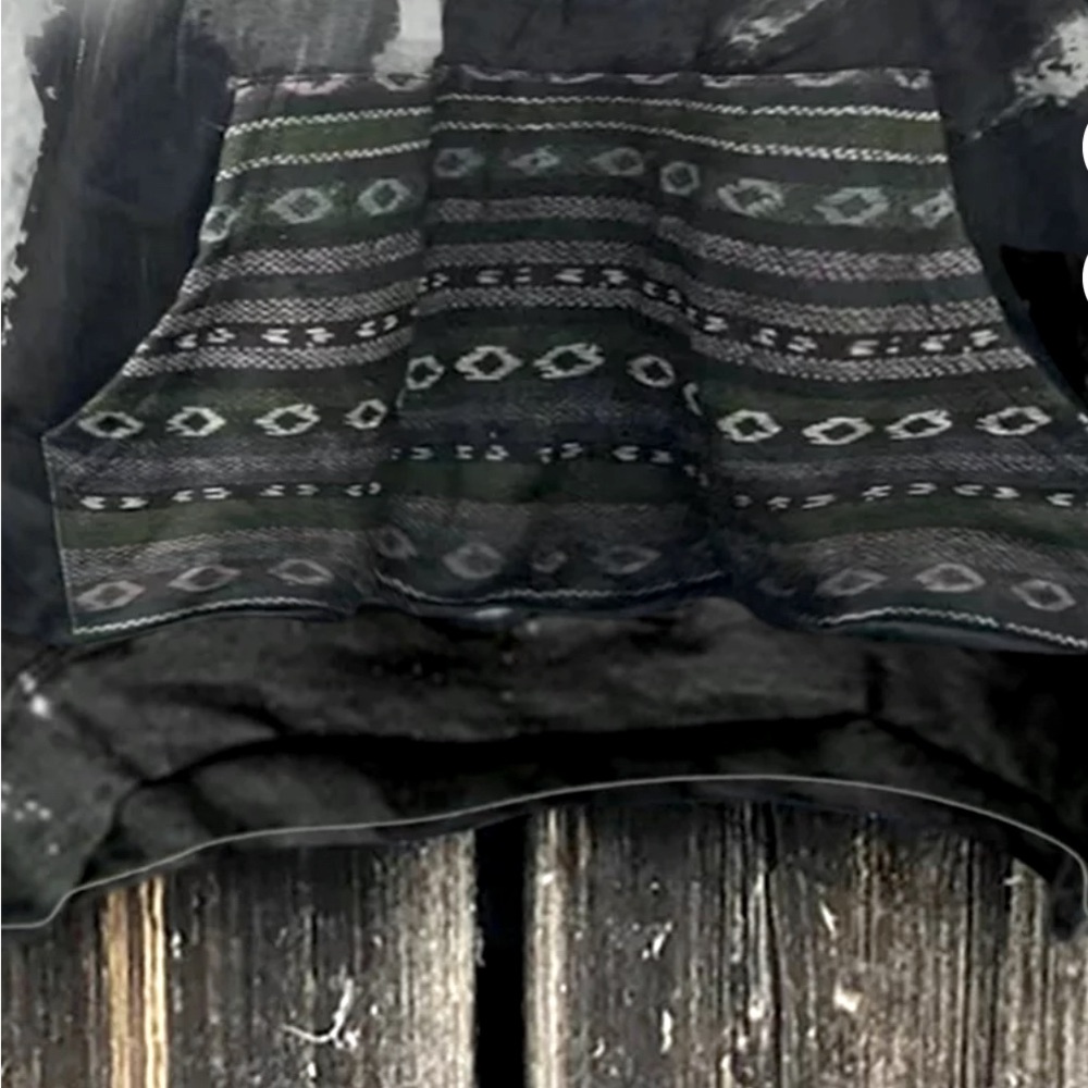 Amtdh | Womens Pullover Hoodie | Sun and Moon Graphic Black & Gray Size Medium - Picture 3 of 5